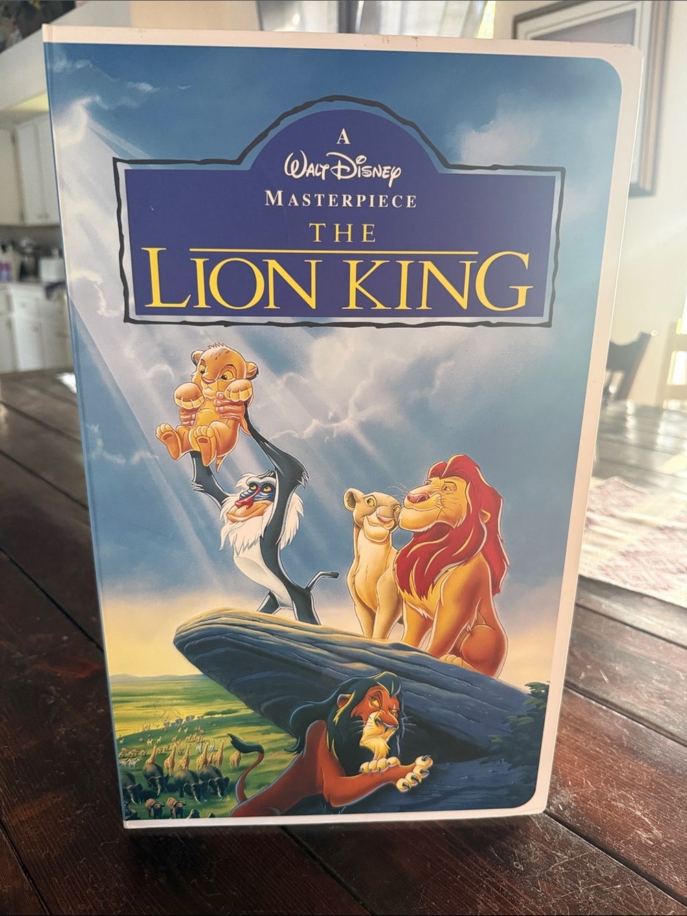 Disney The Lion King VHS box with large blanket inside never been open
